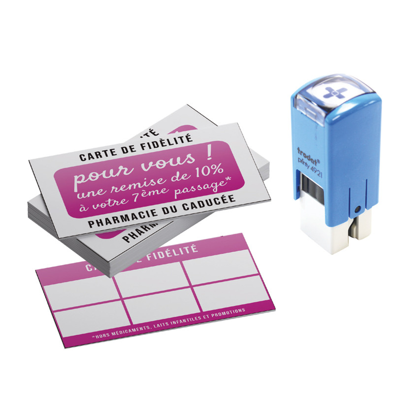 Kit de fidélité avec tampon et carte de visites - EMBAL PLUS
