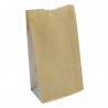 Sac SOS kraft brun à fond plat