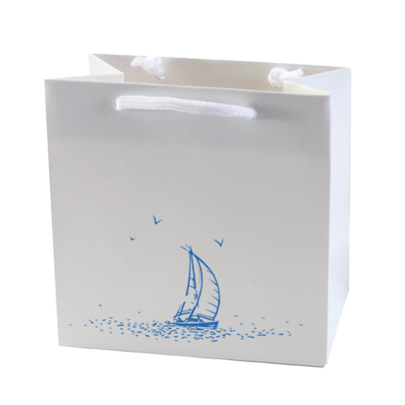 Sac pelliculé mat blanc avec cliché Mer Sac pelliculé mat blanc avec cliché Mer