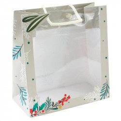 Sac avec fenêtre transparente - Collection de packagings de Noël