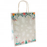 Sac poignées torsadées "Bohème" pour Noël avec décor festif & hivernal