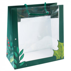 Sac Holy avec fenêtre transparente - Collection de packagings de Noël