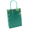 Sac poignées torsadées "Holly" pour Noël avec décor festif & hivernal
