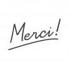 Personnalisation de vos sacs et packaging avec la mention « Merci » pour accompagner vos produits.