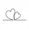 Cliché de personnalisation "romance" pour ambiance Saint-Valentin et amour sur vos sacs et packaging personnalisés