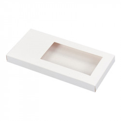 Étuis tablette blanc personnalisable avec fenêtre transparente