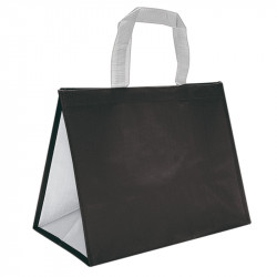 Sac polypro tissé bicolore Noir et Blanc, grande capacité | EMBAL PLUS