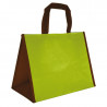 Sac polypro tissé bicolore Anis/Chocolat, grande capacité | EMBAL PLUS