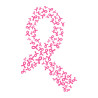 Illustration "Octobre Rose" motif ruban pour une cause noble, un investissement humain pour vos sacs personnalisés.