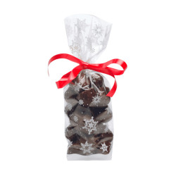 Sachet transparent polypro Noël "Flocons"