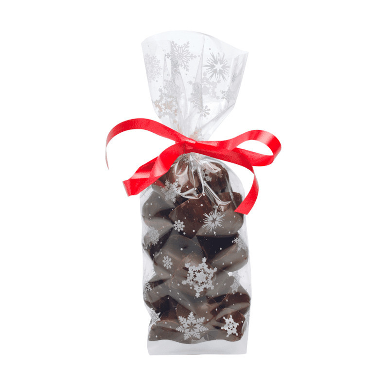 Sachet transparent polypro Noël "Flocons"