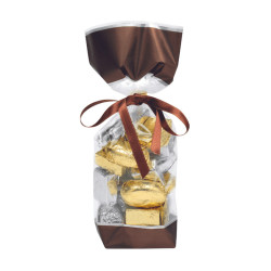Sachet transparent polypro Noël "Glacé Marron"