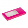 Étui fuchsia pour tablette de chocolat - Étui tablette avec fenêtre transparente - EMBAL PLUS