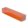 Boîte macaron acidulée orange personnalisable fournie avec accessoires - EMBAL PLUS