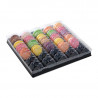 Boîte de stockage pour macarons noire à bas prix