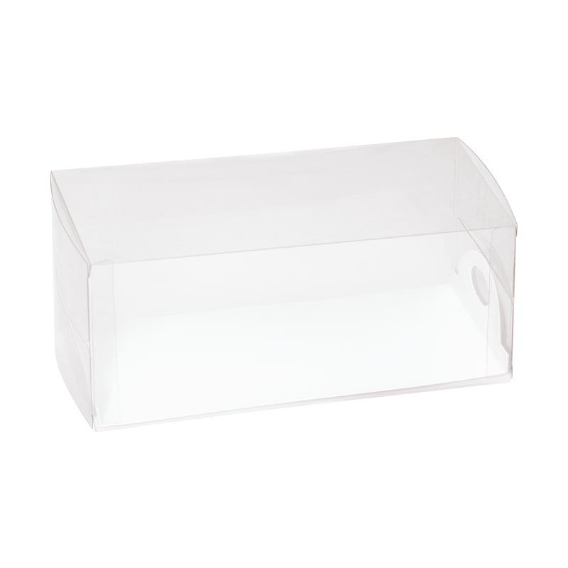 Boîte cake PVC transparent alimentaire personnalisable avec plateau - EMBAL PLUS