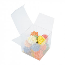 Cube PVC transparent alimentaire personnalisable à bas prix - EMBAL PLUS