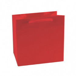 Sac Pelliculé Mat Uni Rouge - Sac Luxe personnalisable avec votre logo