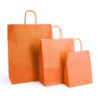 Ensemble sacs kraft shopping orange - EMBAL PLUS