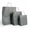 Ensemble sacs kraft shopping gris - EMBAL PLUS