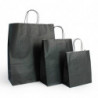 Ensemble sacs kraft shopping noir - EMBAL PLUS