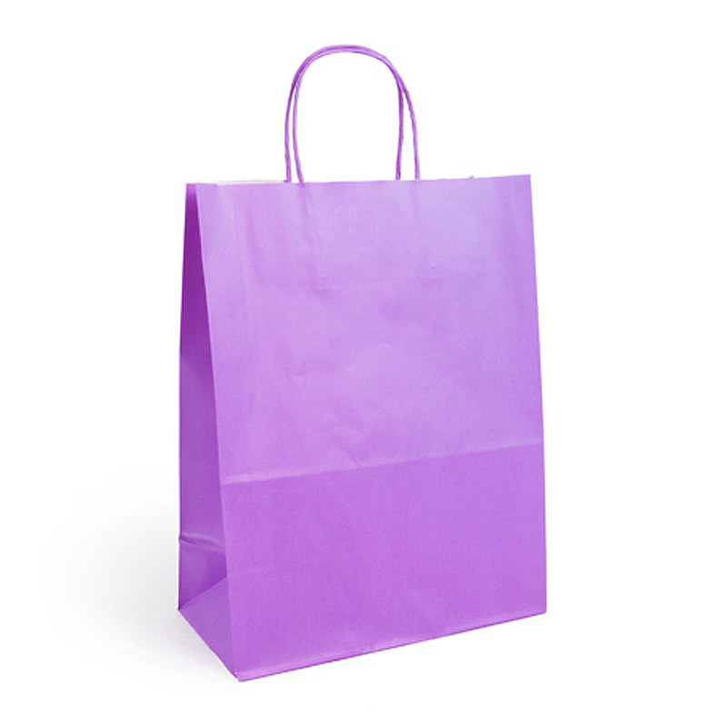 Sac kraft shopping violet T1 Sac kraft shopping violet T1