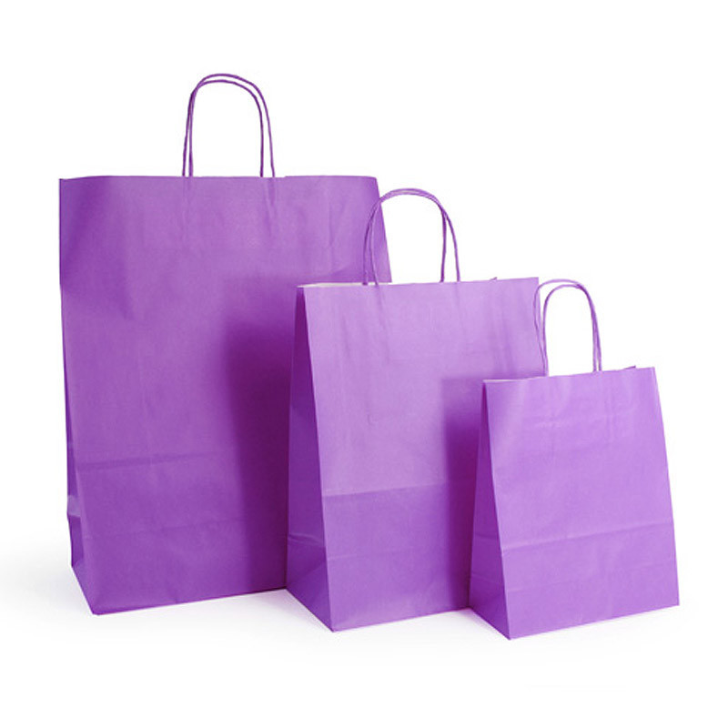 Sac kraft shopping Violet