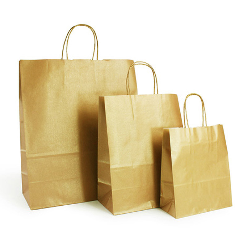 Sac kraft shopping Or