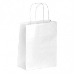 Sac kraft shopping nature blanc T1 - EMBAL PLUS