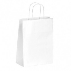 Sac kraft shopping nature blanc T2 - EMBAL PLUS