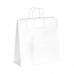 Sac kraft shopping nature blanc T3 - EMBAL PLUS