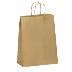 Sac kraft shopping nature brun T2 - EMBAL PLUS