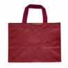 Sac cabas isotherme bordeaux en polypro-tissé avec fermeture en velcro - photo 2 - EMBAL PLUS