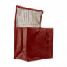 Grand sac glacière isotherme, souple, étanche, pliable, coloris bordeaux  - photo 2 - EMBAL PLUS