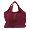 Sac à bretelles réutilisable en polyester bordeaux - Écologique ! - EMBAL PLUS