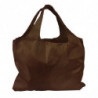 Sac à bretelles réutilisable en polyester chocolat - Écologique ! - EMBAL PLUS