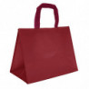 Sac polypro tissé bordeaux, 2 poignées robustes - Très résistant ! - EMBAL PLUS