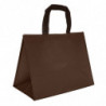 Sac polypro tissé chocolat, 2 poignées robustes - Très résistant ! - EMBAL PLUS