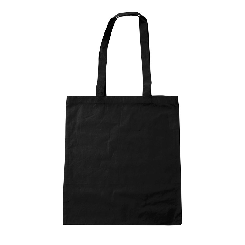 Tote bag noir - Sac en coton noir publicitaire à personnaliser - EMBAL PLUS
