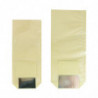 Sachet polypro personnalisable ivoire et transparent avec fond