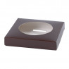 Socle œuf en carton couleur chocolat pour moulage en chocolat - EMBAL PLUS