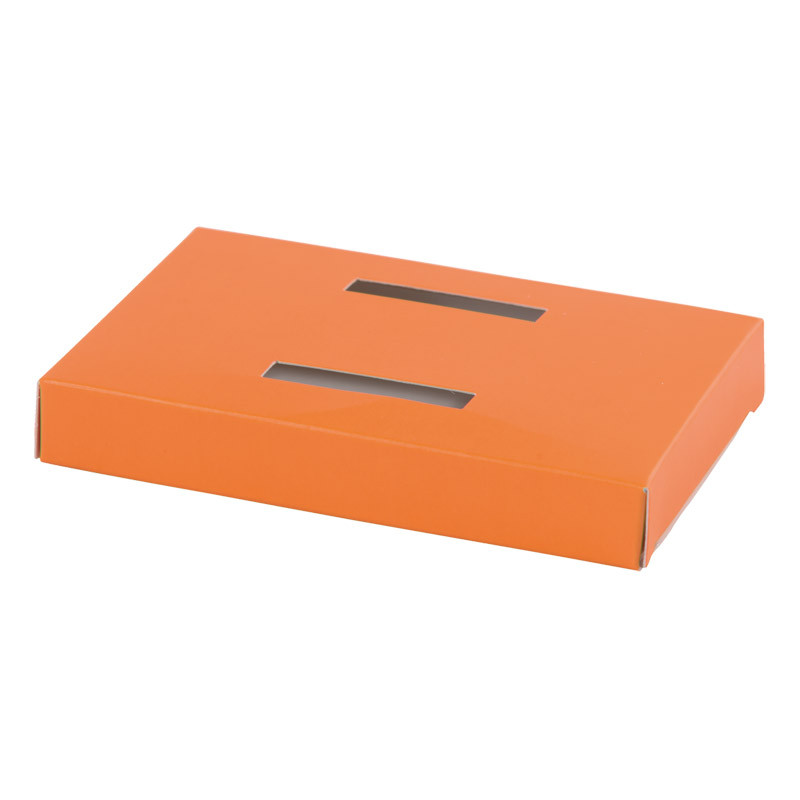 Socle poule en carton couleur orange pour moulage en chocolat - EMBAL PLUS