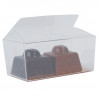Mini Ballotin PVC transparent alimentaire avec carte or à bas prix - EMBAL PLUS